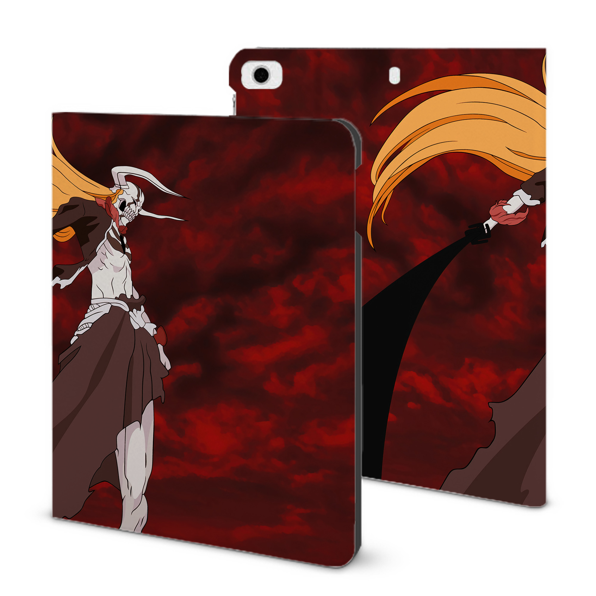 （画像用） ブリーチ BLEACH IPad ケース ブック型 PUレザー TPU 耐衝撃 軽量 薄型 ペン収納なし 全面保護 IPad 各モデル対応